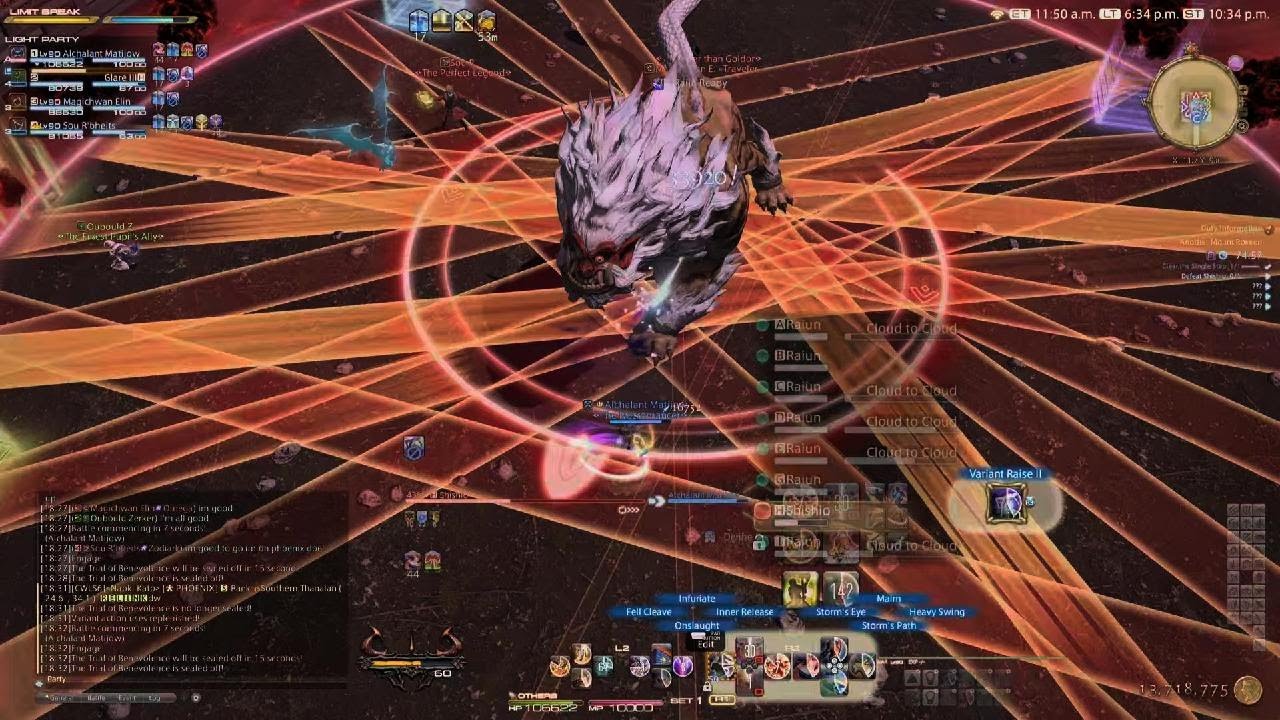 FFXIV - Criterion Dungeon - Another Mount Rokkon - Boss 1 - Shishio - WAR POV