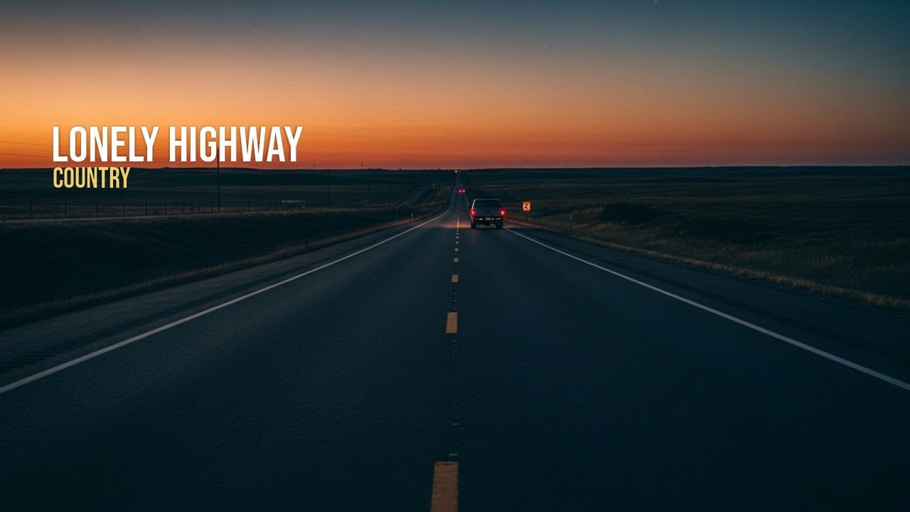 Lonely Highway Country 🤠 1 Hour Open Road Country Music for Driving