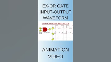 Input/Output waveform of XOR Gate, animation video,#short, #electronicslab