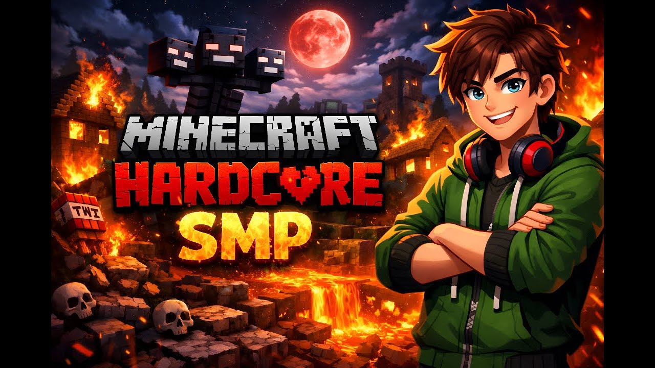 Hardcore SMP LIVE | Playing With Friends & Building