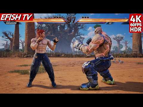 Hwoarang vs Jack-8 (Hardest AI) - Tekken 8