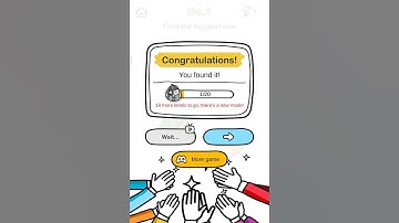 "Brain Out Level 1 – Can You Find the Biggest One?" #brainout #puzzlegame #mindtrick #solution #lvl1