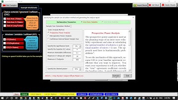 Intraclass correlation coefficient: prospective power analysis / 1-way random subject effects model
