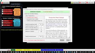 Intraclass correlation coefficient: prospective power analysis / 1-way random subject effects model