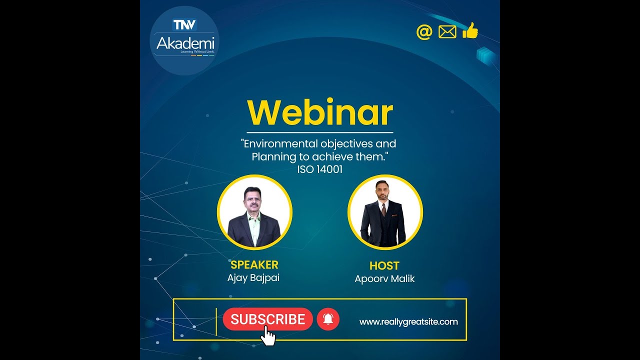 Webinar On Environmental Objectives And Planning To Achieve Them As Per ISO 14001