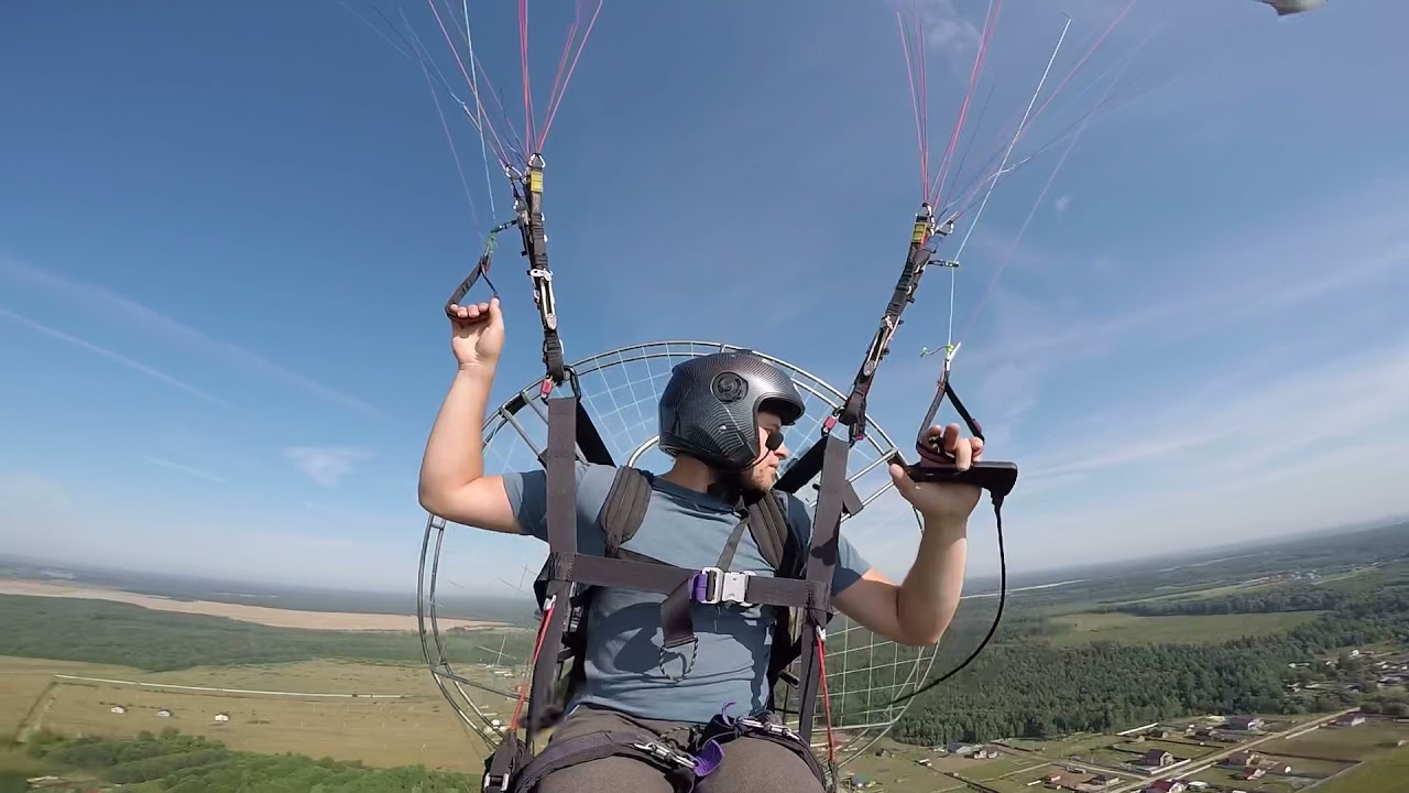 Полет с мотором Snap ego 100. Крыло Dudek Universal 25,5