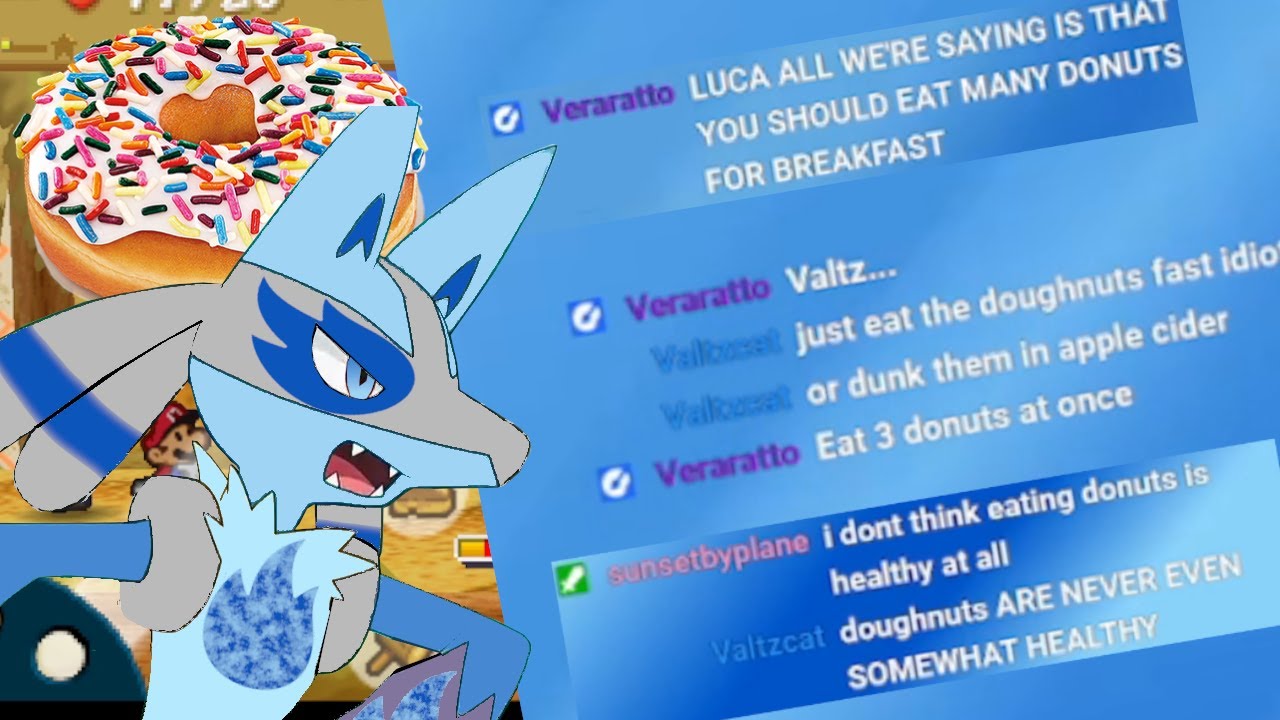 Chat and I fought over...Donuts?