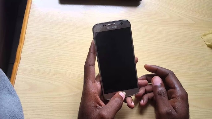 to fix Samsung Galaxy S7 black screen of with blue light flashing - YouTube