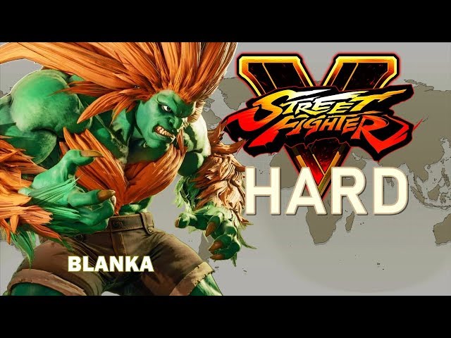 Street Fighter V - Blanka Arcade Mode (HARD) 