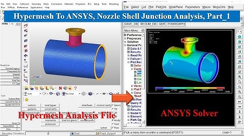 Nozzle Shell Junction Analysis using Hypermesh & ANSYS Part_1