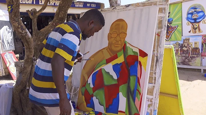 4K BEST AFRICAN ARTS MEANINGS AND INTERVIEWING THE ARTISTS GHANA ACCRA ART CENTER