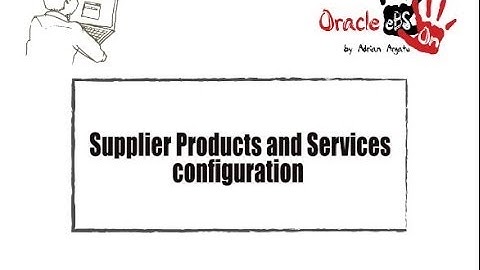 How to Assign Products and Services to an Existing Supplier (eBS R12.2.3)?