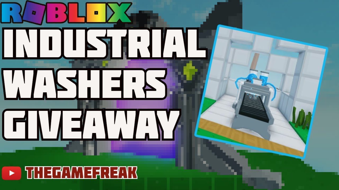 industrial washing station giveaway roblox skyblock YouTube