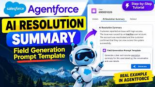 Agentforce: Build an AI Resolution Summary Using Field Generation Prompt Templates | Prompt Builder