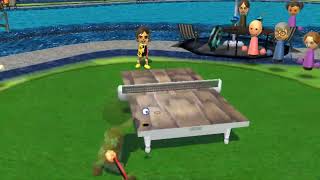 Wii Sports Resort Storm Island - Fighting Fred in Table Tennis