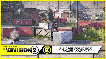 All Open World Boss Spawn Locations in The Division 2
