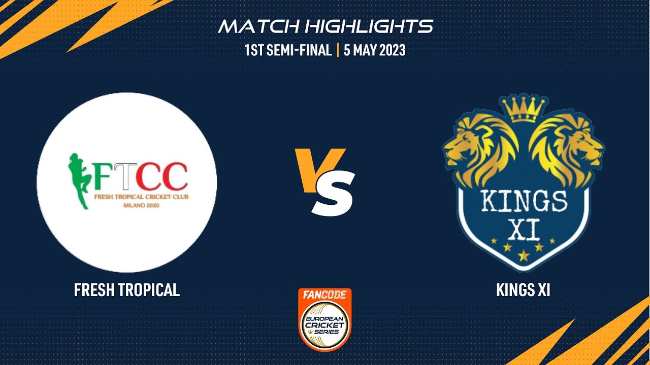 1st Semi Final - FT vs KIN-XI | Highlights | FanCode ECS Milan | 5 May 2023 | ECS23.293