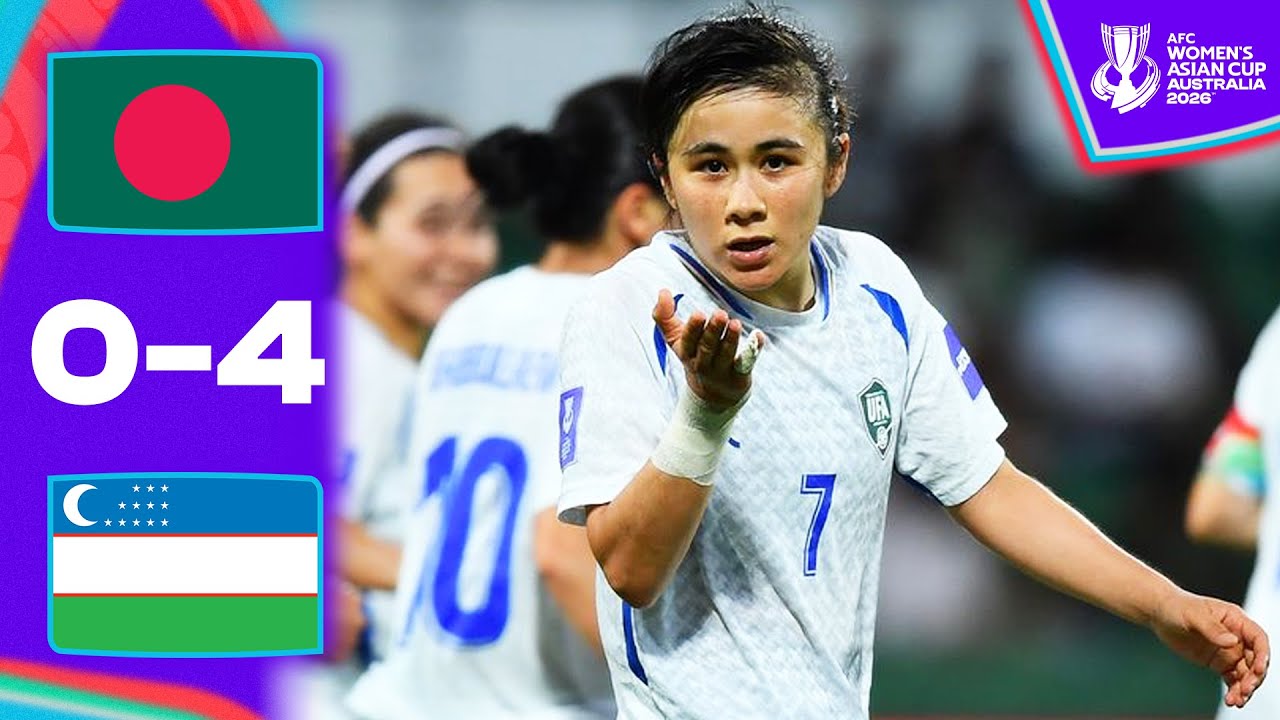 Exactly four! UZBEKISTAN edge through! | Bangladesh - Uzbekistan | Highlights AFC Women's Asian Cup™