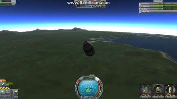 Kerbal Space Program 0.21 - Kerbin Re-entry(after Mun Return), No Chutes, no Gear