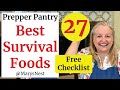 27 BEST Survival Foods to Stock Up on NOW for Your Prepper Pantry