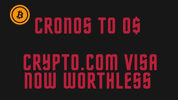 Cronos to 0$? Crypto.com Visa Card rewards cut in half!