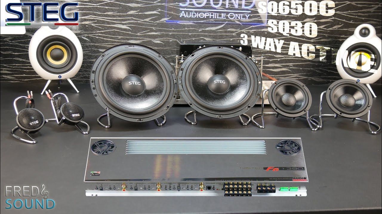 STEG SQ650C + SQ30 3 WAY ACTIVE Vs AUDIOSYSTEM F6-380 4K (INT)