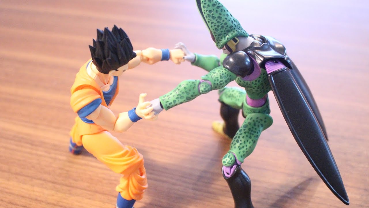 saiyan meaning Dragon Ball Stop Motion PERFECT CELL VS GOHAN S.H.Figuarts