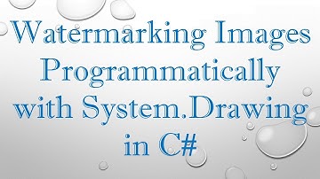 Watermarking Images Programmatically with System.Drawing in C#