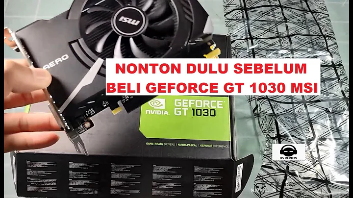MSI VGA GeForce GT1030 리뷰