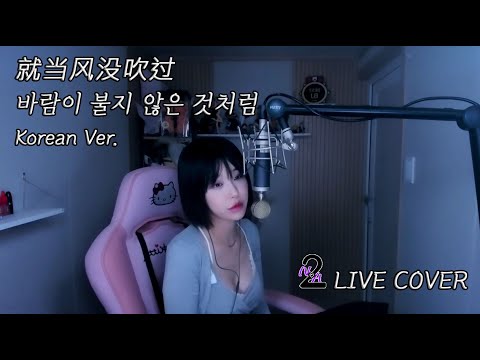 바람이 불지 않은 것처럼 就当风没吹过 연변노래 최미남 2NA 한국어커버 Korean Version