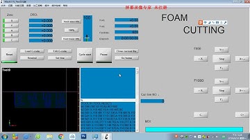 How to operate hot wire foam cutting machine with mach3 control