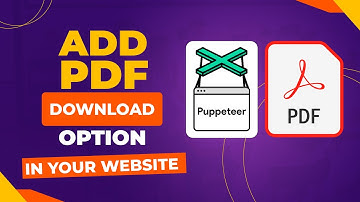 How to add pdf file download  option in your website | #creativeschool #puppeteer #mernstack