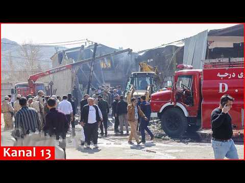 Video Iran military helicopter crashes into central fruit and vegetable market, reportedly killing 4