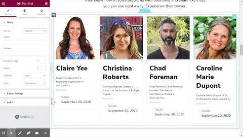 How to use the post grid function from essential addons in Elementor with pods