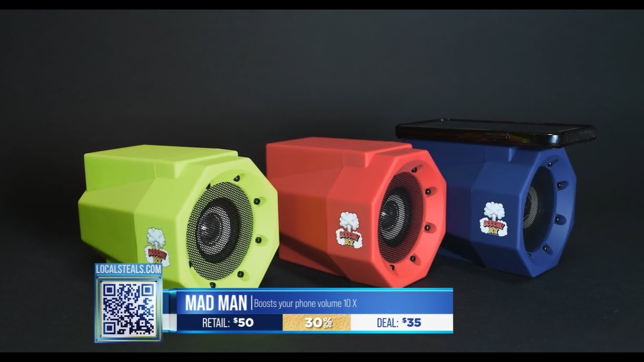 Boost Your Phone's Sound With A Mad Man BOOOM Box!