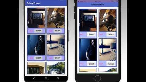 Gallery app using RecyclerView + Toast + Snackbar