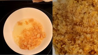 干し貝柱の出汁炊きチャーハン・・・うますぎる！