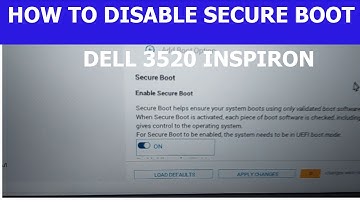 How to Disable Secure Boot  Dell 3520 | Dell 3520 BIOS Settings | Disable Secure Boot Easily