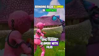 Bringing Back Klombo in Fortnite! 🦖💚 #FortniteShorts #fortnite #fortniteshorts #chapter4 #gaming