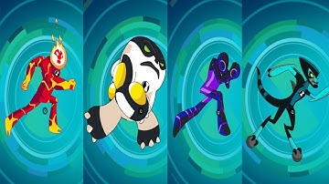 Ben 10 Alien Run - All Aliens Gameplay - Part 1
