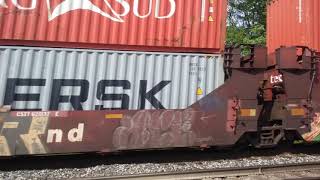CSX 5278 leads long Q137 with great horn show!