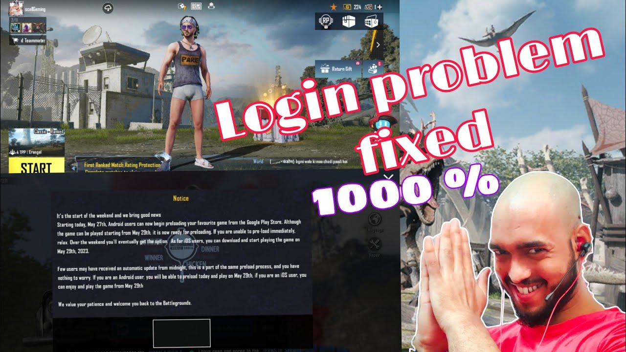 1000% Bgmi login problem fixed | how to fix bgmi login problem! - YouTube