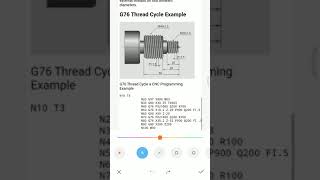 G76 Threading cycle #cnc #hmc #vmc #fanuc