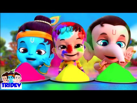 Dekho Aayi Holi Song, देखो आई होली, Happy Holi and Kids Rhymes in Hindi