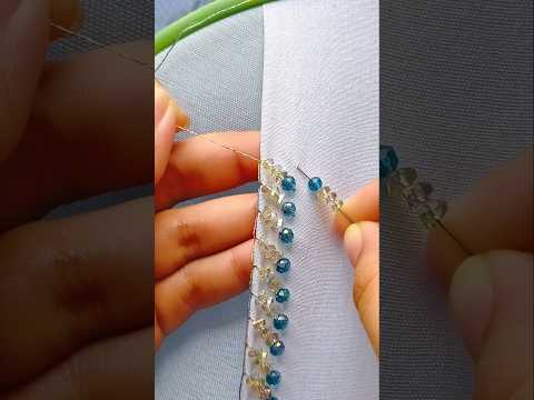 unique embroidery design 😀🪡 #embroidery #embroidery #design #reels #shorts