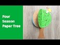 Four season tree craft fun and educational craft for kids