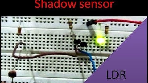 how to make SHADOW(DARK) DETECTOR ( sensor) USING TRANSISTORS AND LDR