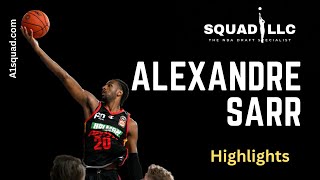 Alexandre Sarr highlights and link to his 2024 NBA Draft scouting report