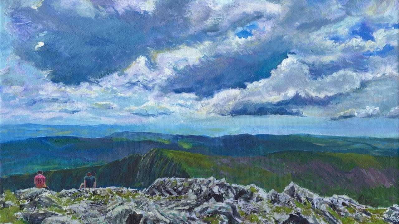 Mountain Top Painting Timelapse