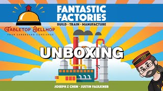 Unboxing Fantastic Factories, a great gateway engine building board game.